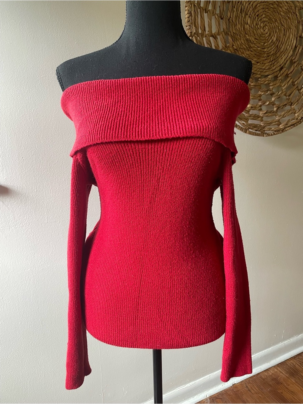 Pink Rose Red Knit Sweater